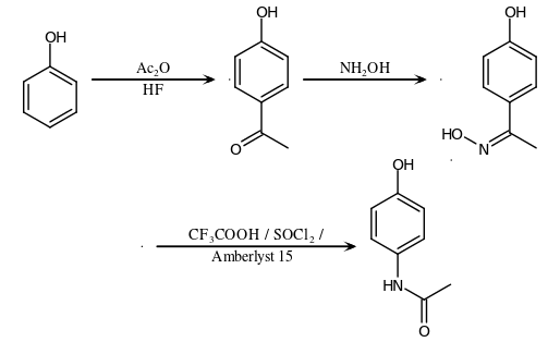 فرمول شیمیایی استامینوفن