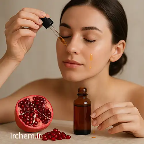 طرز استفاده روغن هسته انار برای پوست