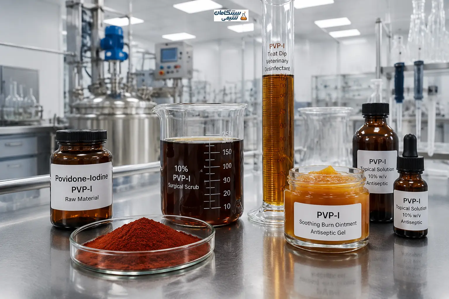 کاربرد پودر پوویدون آیداین در صنایع داروسازی، ضدعفونی و دامپزشکی